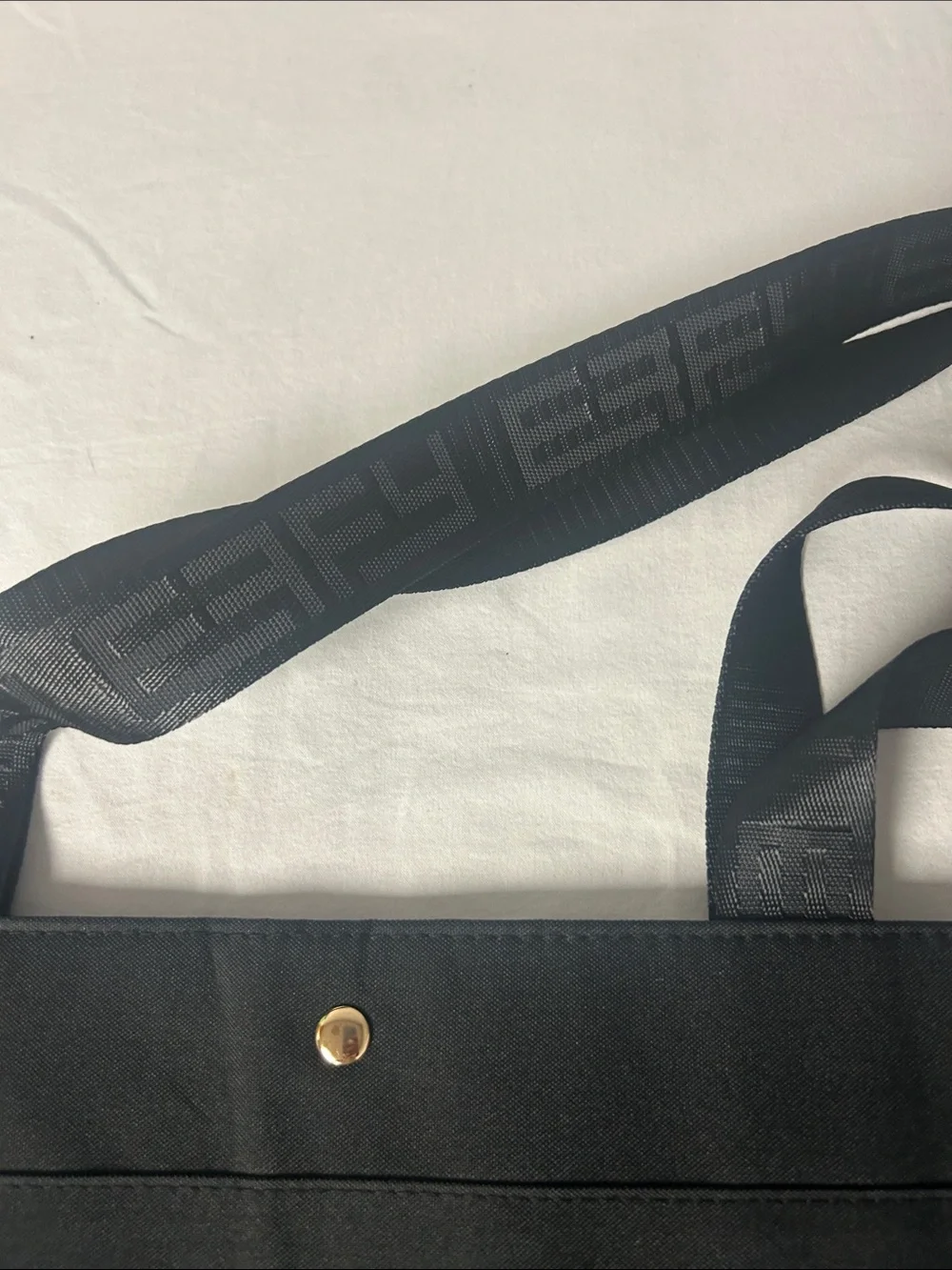 EFFY black and leopard Embroidered Tote Bag